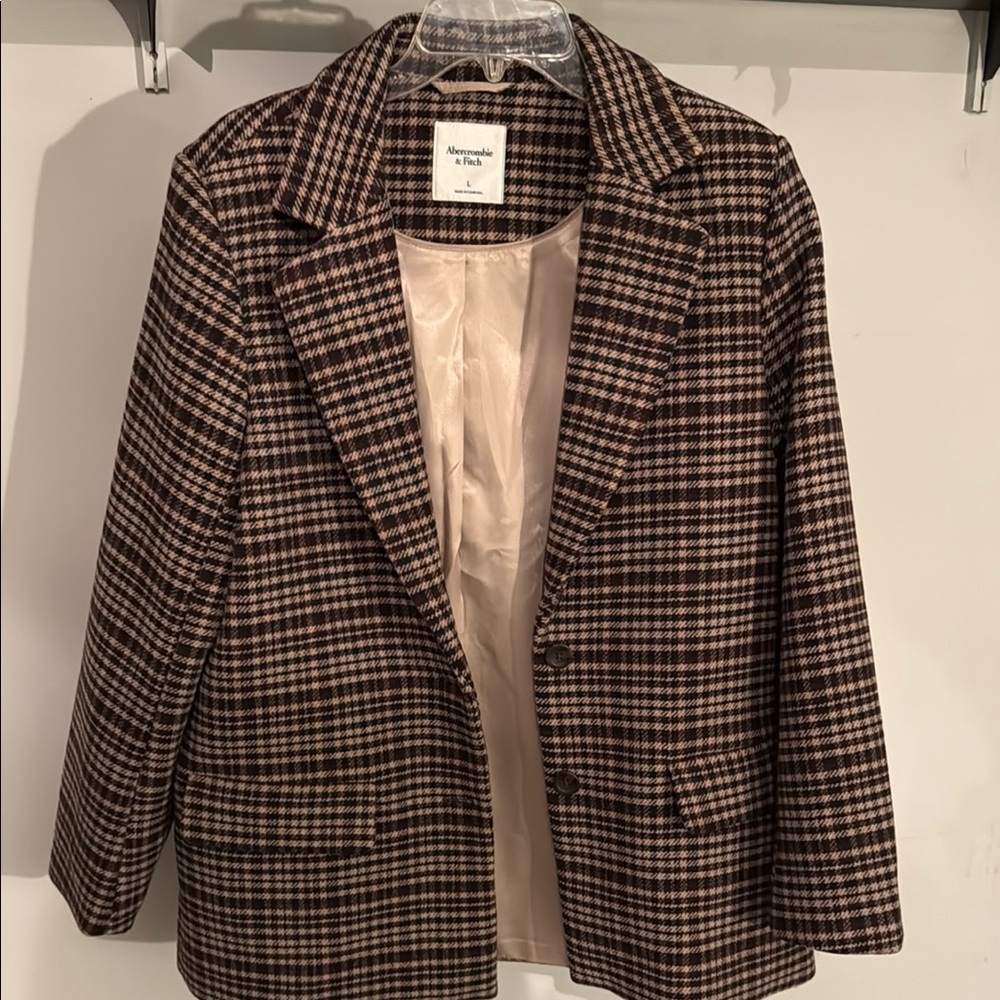 Abercrombie & Fitch plaid blazer
